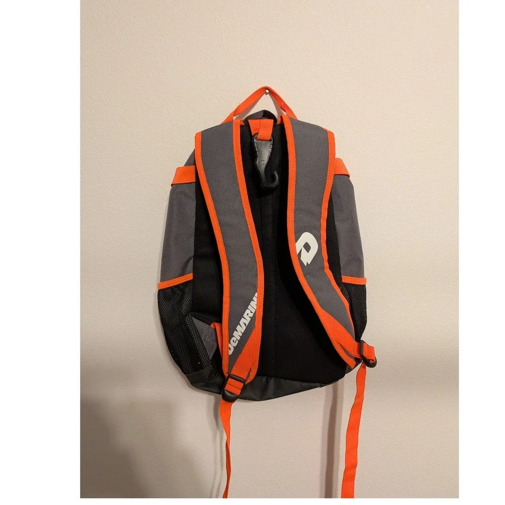 DeMarini Voodoo Baseball Softball Equipment Backpack Grey Orange WTD9104CO
